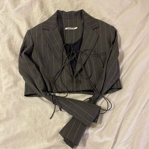 Orseund Iris Cropped one button blazer